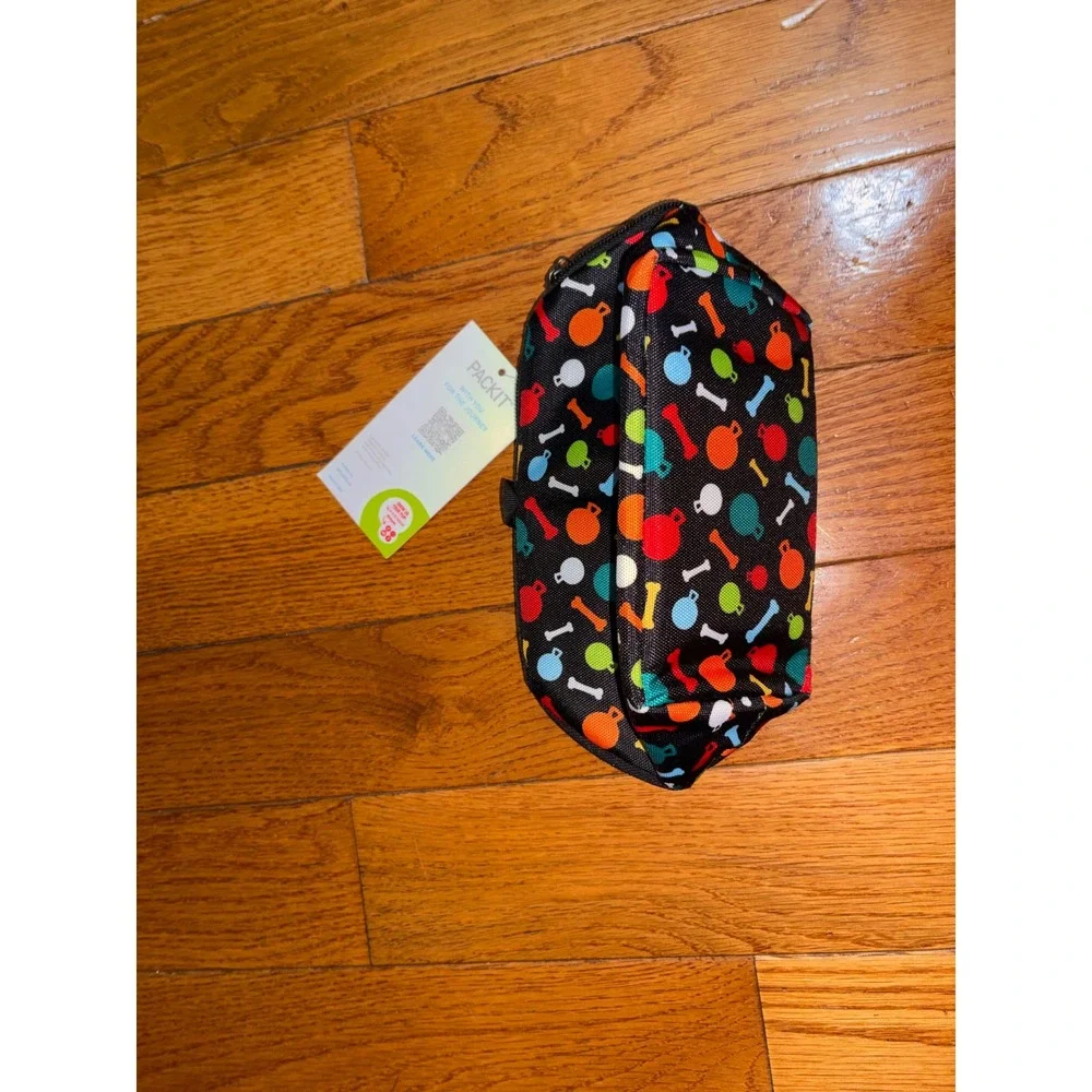 New Jolly Pets x PackIt Freezable Snack Box Cooler Bag Black Dog Toy Print